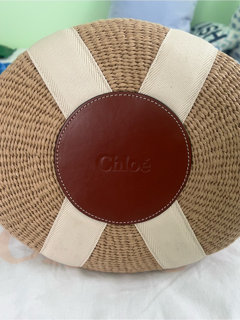 Chloe Woody Large Mifuko Basket Bag in Fair Trade Paper - Picture 7 of 15